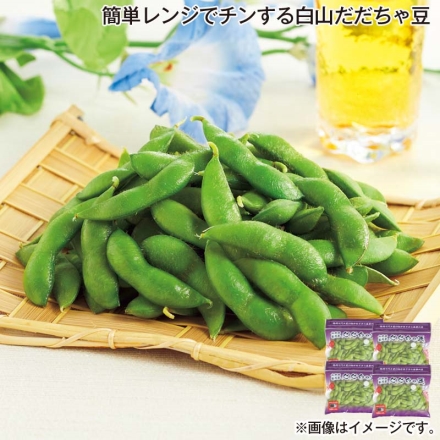 簡単レンジでチンする白山だだちゃ豆 180g×4
