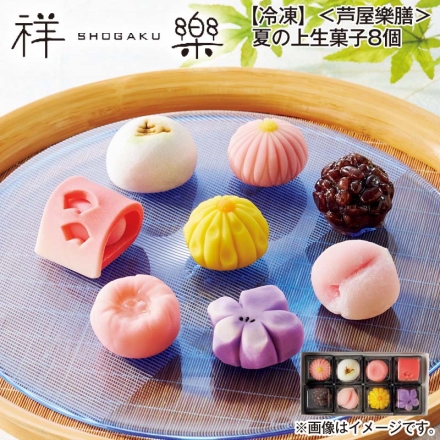冷凍 ＜奈良祥樂＞夏の上生菓子8個