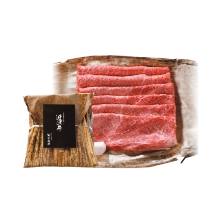 お歳暮のし付き 近江牛肉すき焼き用Ａ 400g（肩ロース・ウデ）、牛脂付