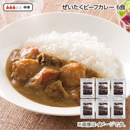 ぜいたくビーフカレー Ｂ（6食）