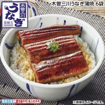 お中元のし付き 木曽三川うなぎ蒲焼 6袋 御中元 夏ギフト ギフト 贈答