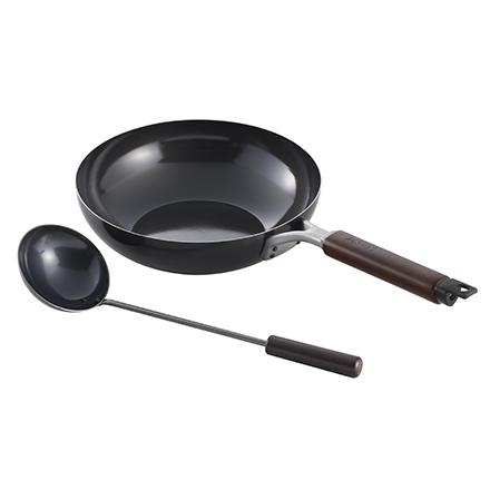 創燕 炒め鍋 26cm （中華お玉付） 新潟燕三条 SE-65