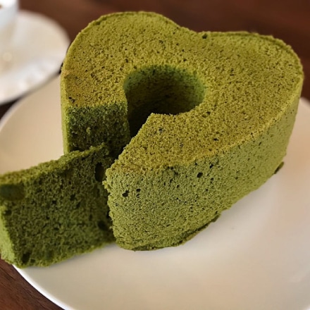 エッグハウス川北 ハート抹茶シフォンケーキ