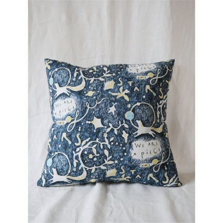 MANAMI SAKURAI Cushion cover 'The stars' (Navy)