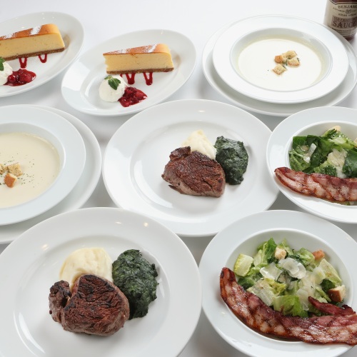 【京都】ベンジャミンステーキハウス 京都店　2名様ディナープラン≪フィレミニョンステーキコース≫