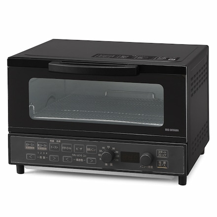 アイリスオーヤマ マイコン式オーブントースター ブラック MOT-401-B ※他色あり