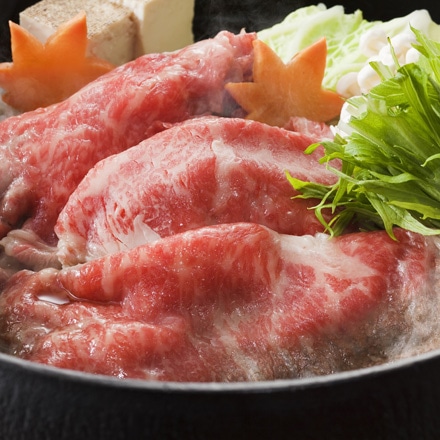 松阪牛すき焼き肉& 今半割下セット モモバラ400ｇ、人形町今半割下360ml