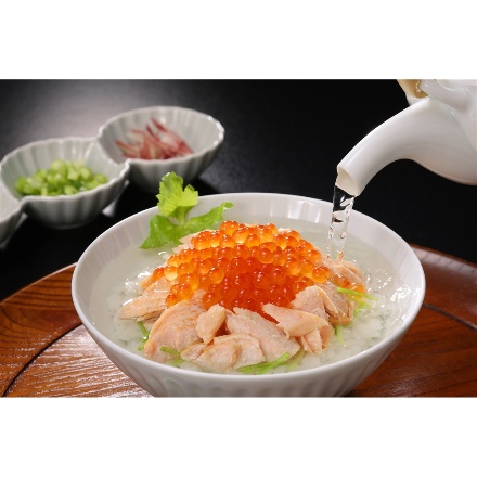 「三協水産」 北海道日高沖 秋鮭・桜鱒のだし茶漬け