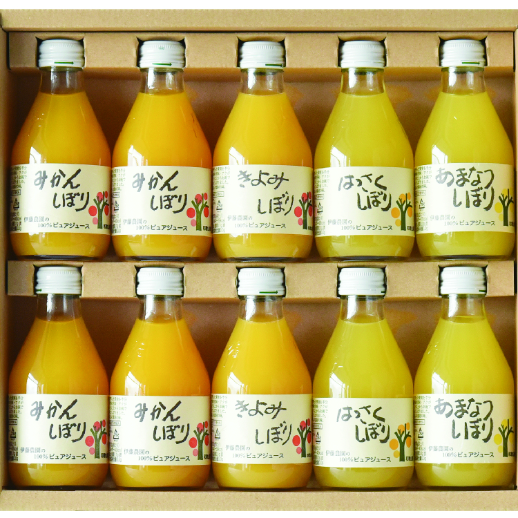 伊藤農園 和歌山 柑橘ジュース 4種計10本