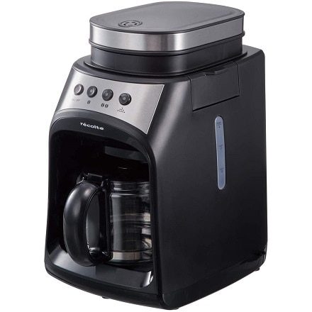 レコルト グラインド & ドリップコーヒーメーカー フィーカ（全自動コーヒーメーカー） RGD-1（BK） ブラック