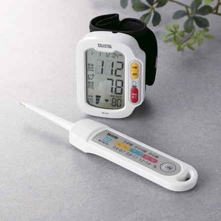 タニタ　手首式血圧計＆電子塩分計 BP513WH*SO-313-WH