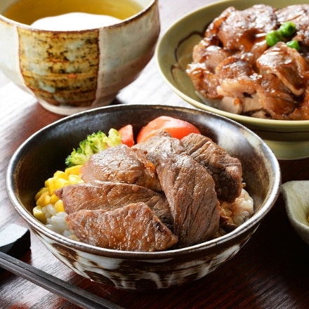 北海道産 牛ステーキ&豚丼 各2食