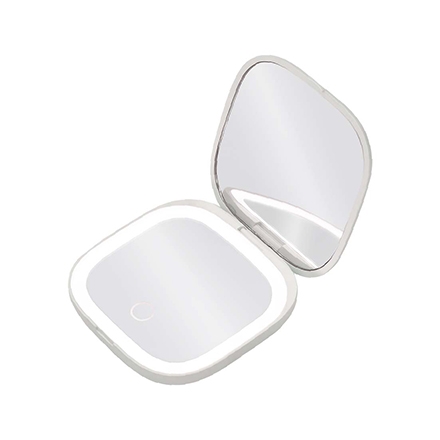 ＜VENUSiS＞ コンパクトLEDミラー VML-4000-3X　ホワイト（W）