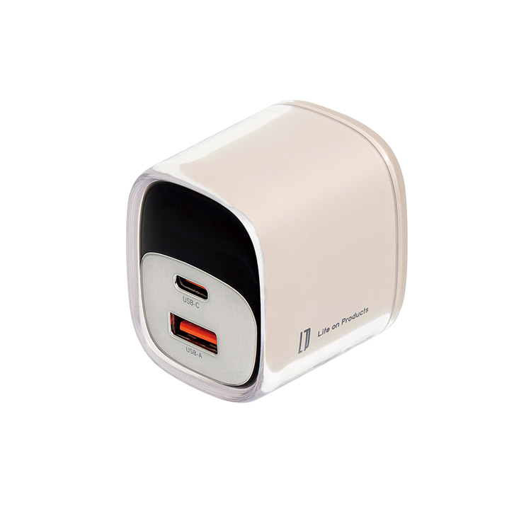 Life on Products ライフオンプロダクツ USB急速充電器 USB PD （パワーデリバリー）対応 35W ベージュ LCAEA017