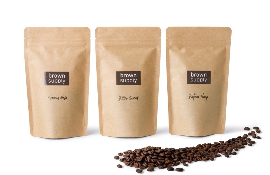brown supply-デカフェコーヒー豆50g-アロマノート／中深煎り-