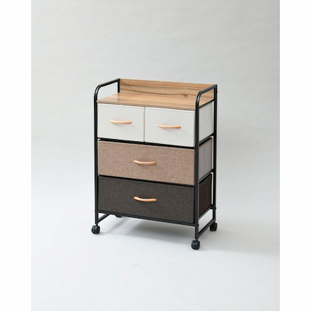 山善（YAMAZEN） ファブリックチェスト YZFC-6080(BR/BK)