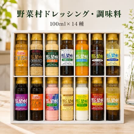 野菜村ドレッシング・調味料 100ｍｌ×14種