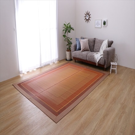 国産い草ラグ DXランクス 191×250cm ベージュ