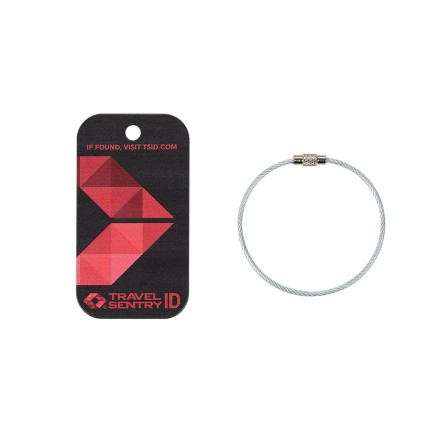 荷物紛失時に便利 TRAVEL SENTRY TSID 荷物タグ ブラック
