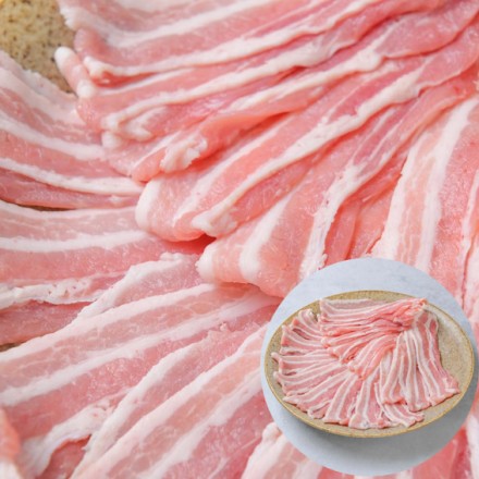 細川農興 十豚 バラ 計1kg　2～3mmスライス
