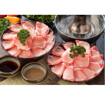鹿児島黒豚ロース肉しゃぶしゃぶ詰合せ 600g（300g×2）