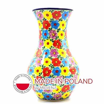 ポーリッシュポタリー 花瓶 V 1.3L-U15 Millena ミレナ社