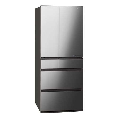 パナソニック 6ドア冷蔵庫 650L フレンチドア はやうま冷凍 ミラー加工 NR-F658WPX-X オニキスミラー