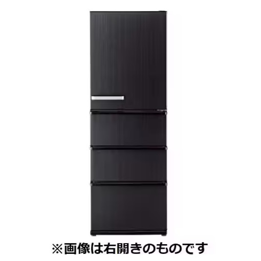 AQUA AQR-V37P(LK) 4ドア冷蔵庫 (368L・左開き) ウッドブラック