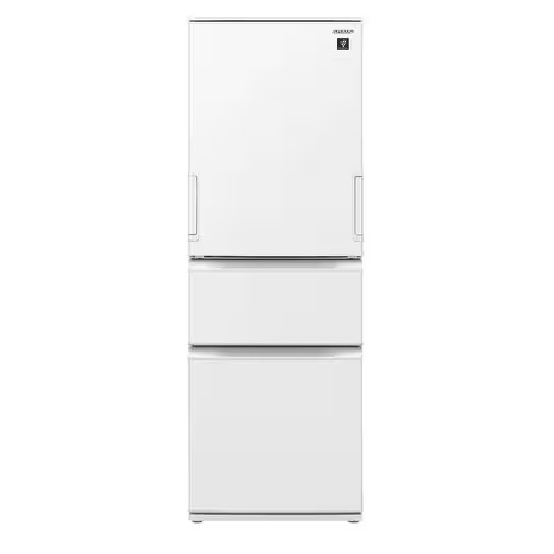 シャープ SJ-PW37K プラズマクラスター冷蔵庫 374L どっちもドア マットオフホワイト
