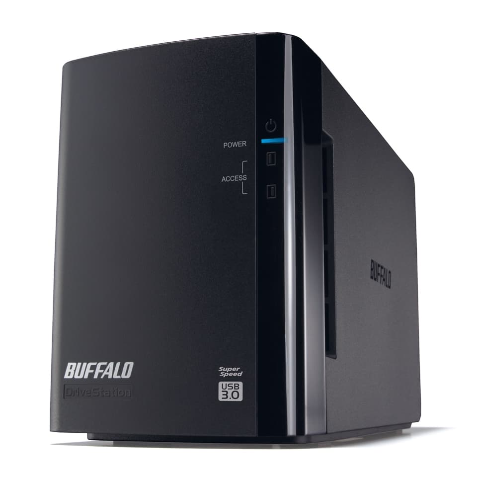 BUFFALO ミラーリング機能搭載 USB3.0用 外付けハードディスク 2ドライブモデル 6TB （ 3TB×2 ） HD-WL6TU3/R1J
