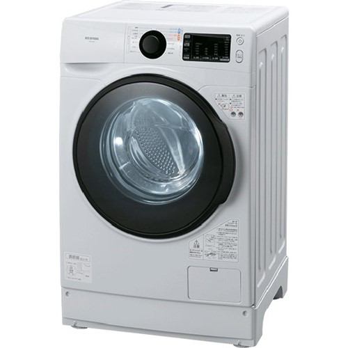 アイリスオーヤマ　ドラム式全自動洗濯機 洗濯8．0kg 温水洗いコース 左開き HD81AR-W ホワイト