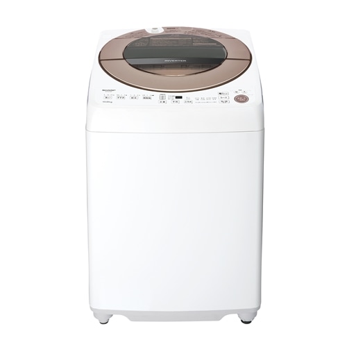 シャープ インバーター洗濯機 ステンレス穴なし槽 ( 洗濯10kg ) ブラウン ES-GV10F-T
