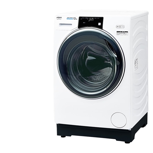 アクア ドラム式洗濯乾燥機 洗濯12.0kg・乾燥6.0kg 左開き AQW-DX12M-W ホワイト