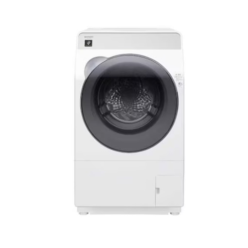 シャープ ES-K10B ドラム式洗濯乾燥機 (洗濯10.0kg・乾燥6.0kg・右開き) クリスタルホワイト