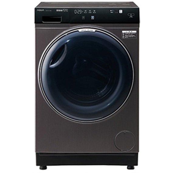 AQUA AQW-DX12P(RK) ドラム式洗濯乾燥機 まっ直ぐドラム2.0 12kg／6kg シルキーブラック