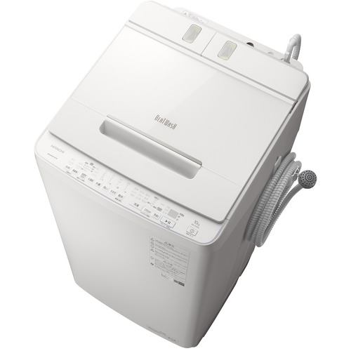 日立　インバーター全自動洗濯機 洗濯10.0kg 送風乾燥 ふろ水ポンプ付 BW-X100G-W ホワイト
