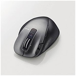 エレコム ワイヤレスレーザー式マウス 静音EX-G 2.4GHz 8ボタン USB Mサイズ M-XGM20DLSBK ブラック