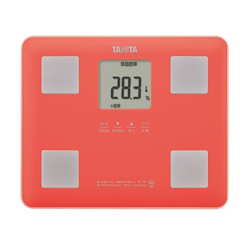 タニタ BC-760PK 体組成計 体重計 コーラルピンク