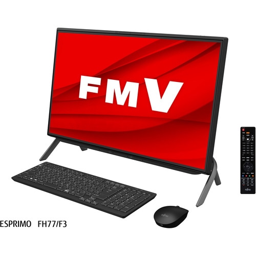 富士通 デスクトップパソコン ESPRIMO FMVF77F3B ブラック