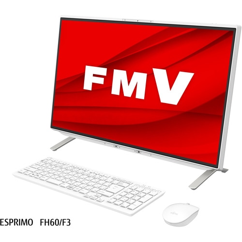富士通 デスクトップパソコン ESPRIMO FMVF60F3W ホワイト