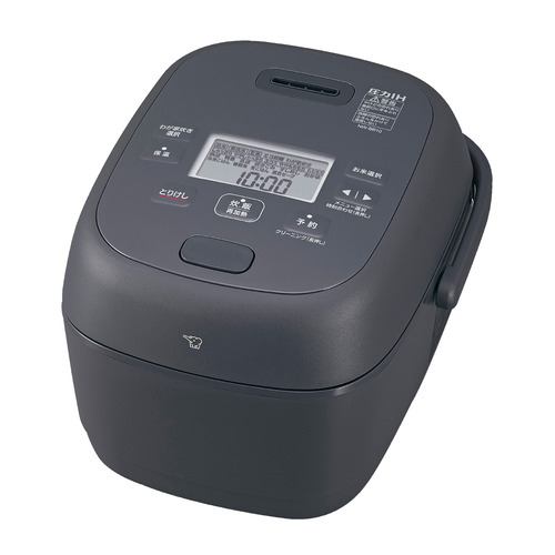 象印マホービン NW-BB10-BZ 圧力IH炊飯ジャー 豪熱大火力 鉄器コート黒まる厚釜 5.5合炊き スレートブラック