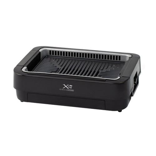 YAMAZEN NEGME-010F 吸煙焼き肉グリル XGRILL STORM コンパクトタイプ 吸煙ファン搭載 プレート1枚 ブラック