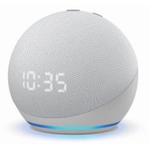 Amazon スマートスピーカー Echo Dot ( エコードット ) 第4世代 - 時計付き with Alexa B084J4TR39 グレーシャーホワイト
