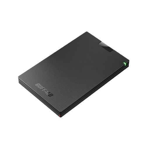 バッファロー ポータブルHDD ミニステーション USB3.1 ( Gen1 )／ USB3.0 500GB HD-PCG500U3-BA ブラック ※他色あり