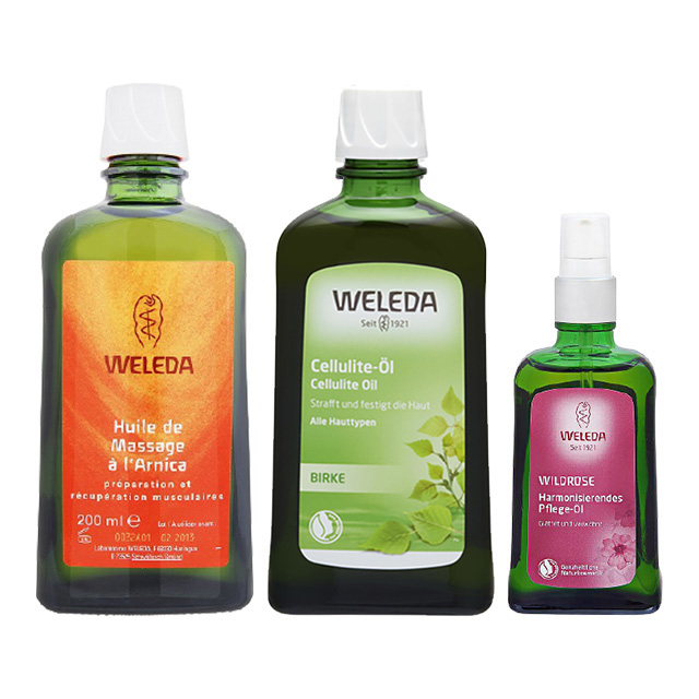 ヴェレダ ボディオイル 3種セット200ml+200ml+100ml アルニカ+ ホワイトバーチ+ワイルドローズ