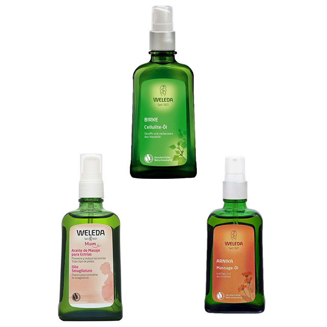 ヴェレダ ボディオイル 3種セット100mlx3アルニカ＋ホワイトバーチ＋マザーズ(全てポンプ付）