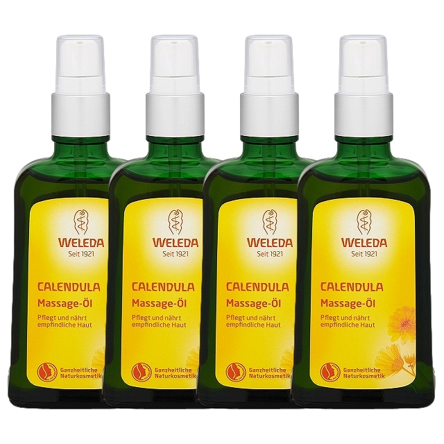 ヴェレダ カレンドラ マッサージオイル100ml x 4ポンプ付