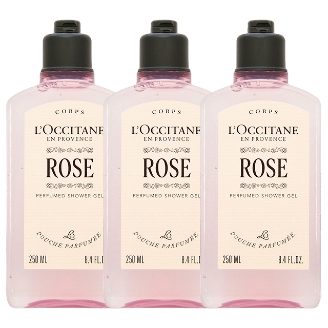 ロクシタン ローズ パフュームド シャワージェル250ml x 3
