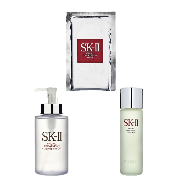 エスケーツー（SK-II／SK2） フェイシャル トリートメント エッセンス+クレンジングオイル +マスク セット230ml+250ml +1枚