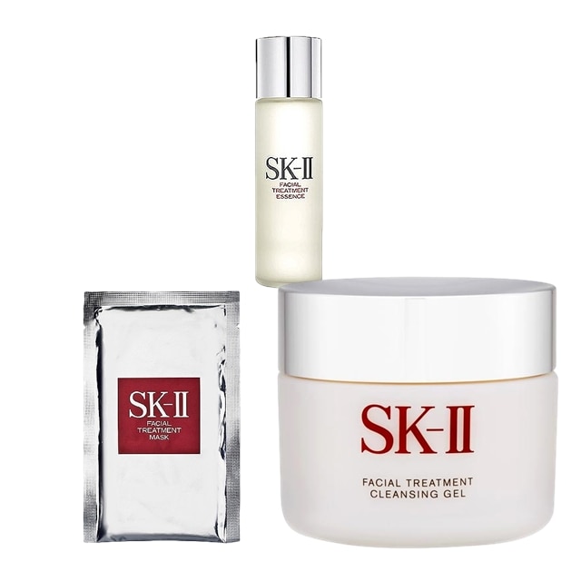 エスケーツー ( SK-II SK2 ) ピテラベーシックケア 3点セット FTエッセンス 30ml ＋ FTマスク 1枚 ＋ FTクレンジング ジェル 80g